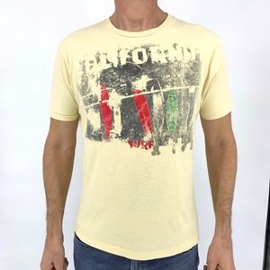 Cremieux Yellow California Surf T-Shirt